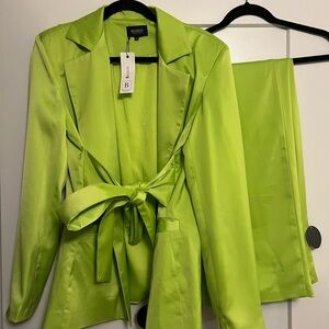 Bersat Lime Green Women's Pantsuit